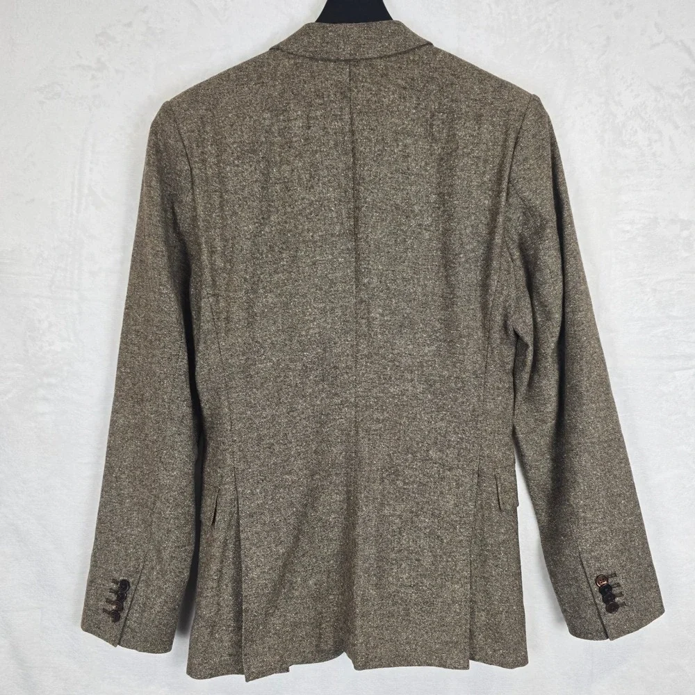 J.Lindeberg Patrick Soft Donegal Wool Blazer Brown Tweed Slim Fit E 44L Angelico